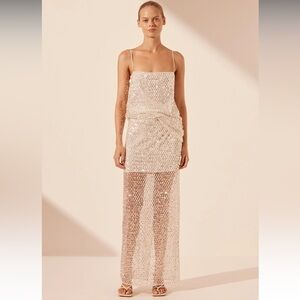 NWT Shona Joy Asteri Set- Maxi Skirt and Cami Set size 4